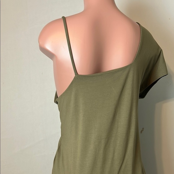 Banana Republic Women’s One Shoulder Asymmetrical Midi Dress Size M. NWT - Picture 8 of 10